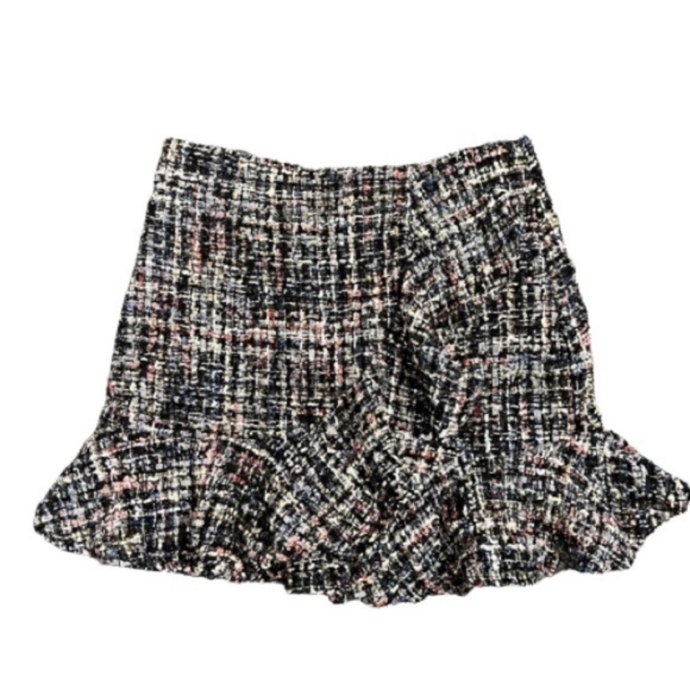 Vintage Tweed Ruffle Skirt - Size XS